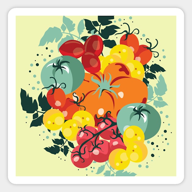 Tomatoes Magnet by Valeria Frustaci 
